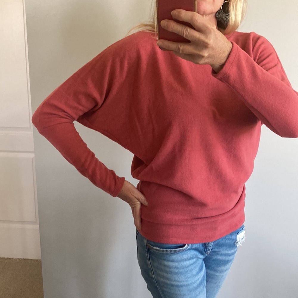 Coral Long  Dolman Sleeve Top - Picture 7 of 8